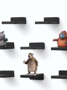 New Small Floating Shelf, 4x4 Inch Display Ledges for Wall,Mini Shelves,Rustic